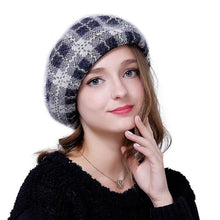 Load image into Gallery viewer, Cool Plaid European Poet Style Beret Caps For Women - Ailime Designs - Ailime Designs