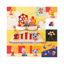 Load image into Gallery viewer, Circus Soft Theme Birthday Cake Toppers - Ailime Designs