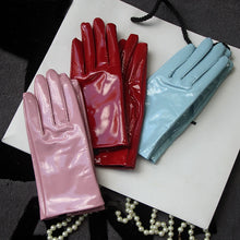 Load image into Gallery viewer, Metallic Women&#39;s Patent Leather Gloves - Ailime Designs