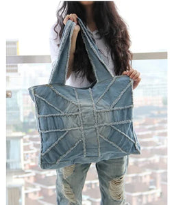 Blue Demin Street Style Handbag Accessories - Ailime Designs