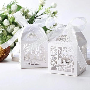 Elegant 100Pcs/Lot Hollow cut Gift Boxes - Ailime Designs