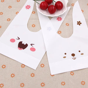 Cute10/50pcs/lot Rabbit Ears Design PVC Gift Party Bags - Ailime Designs