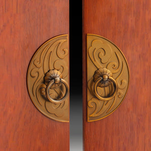 Antique Chinese Brown Door Knob Hardware Accessories - Ailime Designs