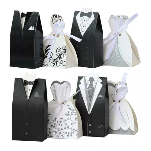 Bridal Die-cut 20/30pcs Bride & Groom Gift Boxes - Ailime Designs