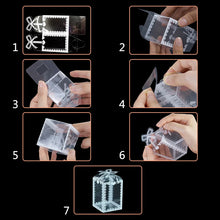 Load image into Gallery viewer, Clear 5pcs PVC Ribbon Lace Trim Gift Boxes - Ailime Designs