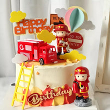 Load image into Gallery viewer, Fireman Cake Toppers For Kids Birthday- Ailime Designs