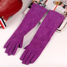 Load image into Gallery viewer, Long Opera Style Genuine Leather Skin Gloves - Ailime Designs