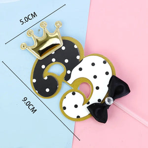 Birthday Number Design Cake Toppers - Ailime Designs
