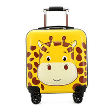 Load image into Gallery viewer, Kids Giraffe Print Design Trolley Luggage - Ailime Designs