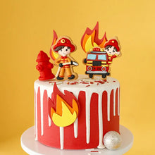 Load image into Gallery viewer, Fireman Cake Toppers For Kids Birthday- Ailime Designs