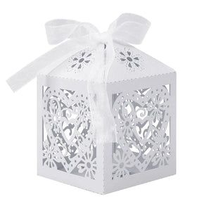 Elegant 100Pcs/Lot Hollow cut Gift Boxes - Ailime Designs