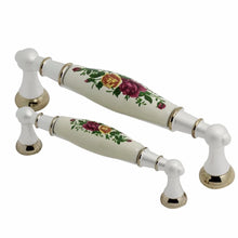 Load image into Gallery viewer, Ceramic Floral Printed Cabinet Handles - Ailime Designs