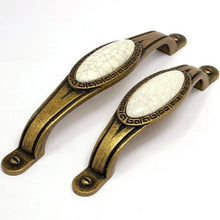 Load image into Gallery viewer, Antique Bronze Oval Ceramic Knobs Hardware - Ailime Designs