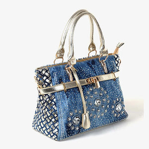 Blue Demin Street Style Handbag Accessories - Ailime Designs