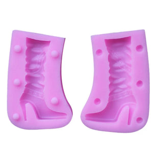 Ailime Designs - 2pc Boot Shoe Silicone Decorative Molds