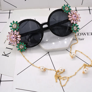 Baroque Style Rhinestone Sunglasses - Ailime Designs