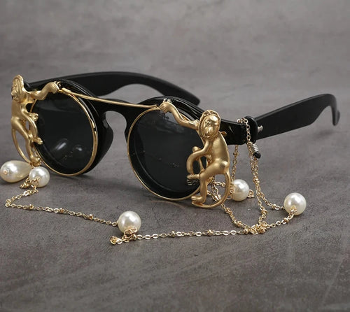 Baroque Vintage Design Crystal Fashion Sunglasses - Ailime Designs