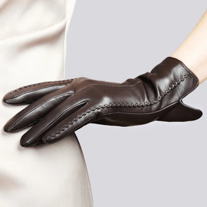 Hot Trendy Women's Genuine Lambskin Leather Gloves - Ailime Designs