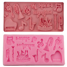 Load image into Gallery viewer, Musical Notes Shape Silicone Molds - Ailime Designs