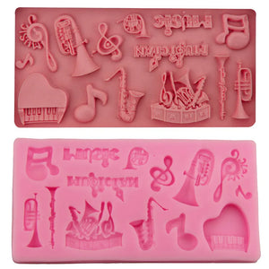 Musical Notes Shape Silicone Molds - Ailime Designs