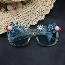 Load image into Gallery viewer, Baroque Design Crystal Earrings &amp; Sunglasses - Ailime Designs