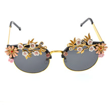 Load image into Gallery viewer, Alloy Handmade Flower Design Sunglasses - Ailime Design