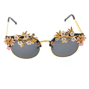 Alloy Handmade Flower Design Sunglasses - Ailime Design