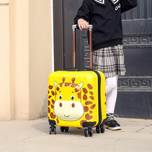 Load image into Gallery viewer, Kids Giraffe Print Design Trolley Luggage - Ailime Designs