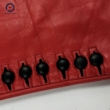 Load image into Gallery viewer, Genuine Red Leather Winter Goat Skin Warm Gloves - Ailime Designs