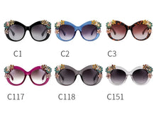 Load image into Gallery viewer, Chic Flower Design Sunglasses - Ailime Designs