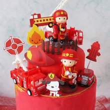 Load image into Gallery viewer, Fireman Cake Toppers For Kids Birthday- Ailime Designs