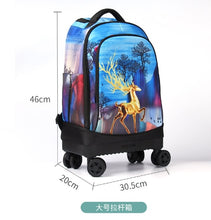 Load image into Gallery viewer, Children Trolley Luggage Schoo Bags - Ailime Designsl