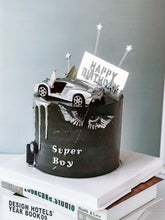 Load image into Gallery viewer, Cool Sports Car &amp; Text Cake Toppers - Ailime Designs