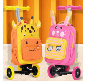 Cool Kids Animal Print Design Trolley Luggage - Ailime Designs