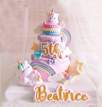 Load image into Gallery viewer, Adorable Unicorn &amp; Rainbow Cake Toppers - Ailime Designs