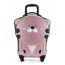 Load image into Gallery viewer, Kids Tiger Print Design Trolley Style Luggage - Ailime Designs