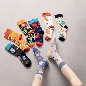 Breathable Conversational Design Women Printed Socks - Ailime Designs