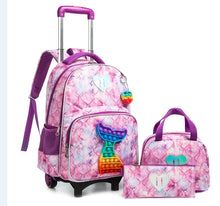 Load image into Gallery viewer, Children&#39;s School Trolley Style 3pc Rolling Backpacks - Ailime Designs