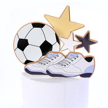 Load image into Gallery viewer, Cool Soccer Theme Birthday Cake Toppers - Ailime Designs