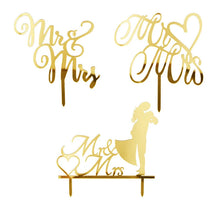 Load image into Gallery viewer, Ailime Designs -  Decorative Groom &amp; Bride Cake Toppers