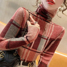 Load image into Gallery viewer, Autumn Winter Plaid Sweaters For Women - Ailime Designs