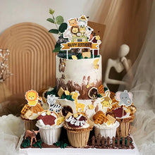 Load image into Gallery viewer, Children&#39;s Safari Theme Cupcake Toppers - Ailime Designs