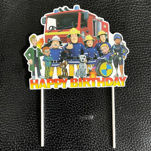 Cool Kids Fire Fighter Cake Toppers - Ailime Designs