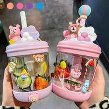 Load image into Gallery viewer, Adorable Toddlers Portable Drinking Cups w/ Straw - Ailime Designs