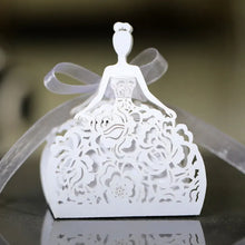 Load image into Gallery viewer, Bridal Shower 50pc Laser Cut Princess Design Gift Boxes - Ailime Designs