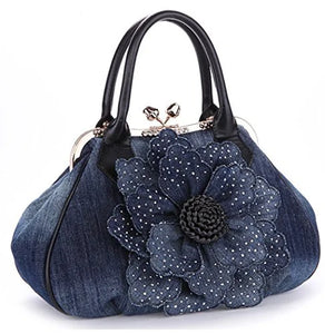 Blue Demin Street Style Handbag Accessories - Ailime Designs