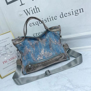 Blue Demin Street Style Handbag Accessories - Ailime Designs