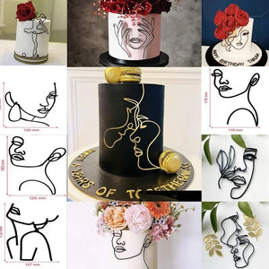 Ailime Designs -  Face Illustration Cake Toppers