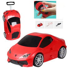 Load image into Gallery viewer, Kids Red Sports Car Design Remote Control Luggage - Ailime Designs