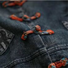 Load image into Gallery viewer, Asian Inspired Women Denim Vests  - Ailime Designs